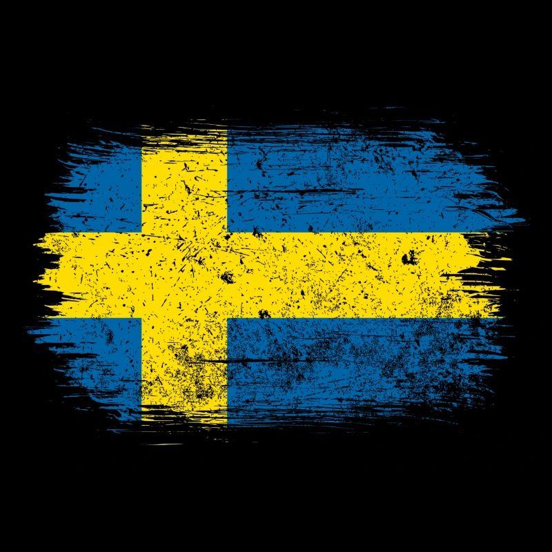 Swedish Brush Flag