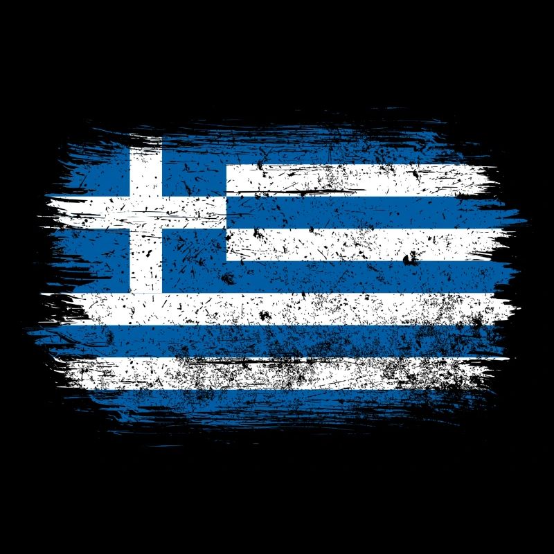 Drapeau grec brossé