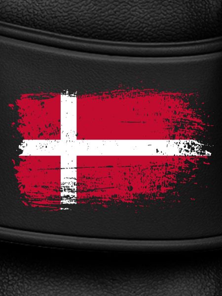 Imprimé drapeau danois grunge