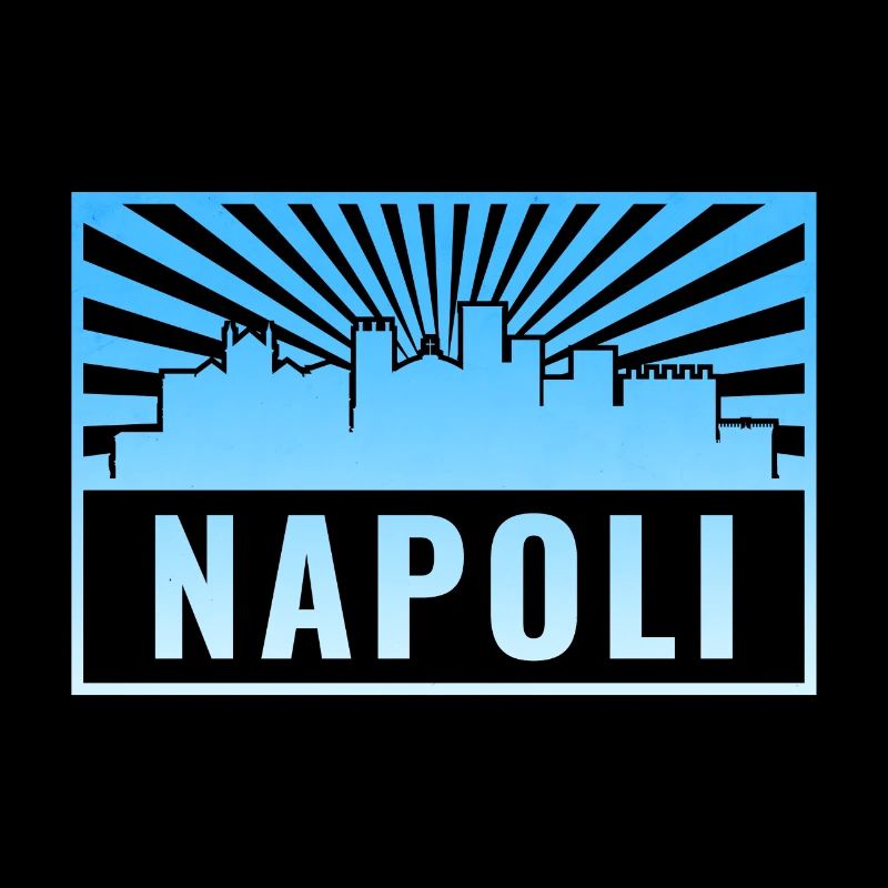 Napoli Skyline Sonnenstrahlen