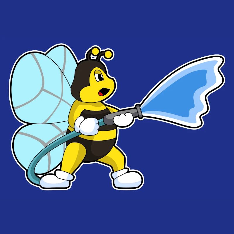 Bee Firefighter Fire Hose Fire Brigade