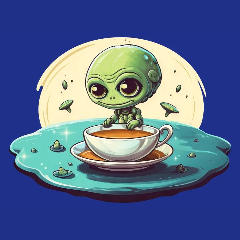 Green Alien Coffee Coffee Drinker