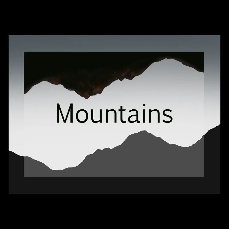 Mountain silhouettes in contrast