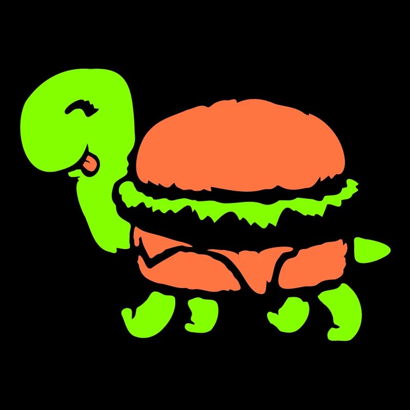 Turtle Hamburger Cheeseburger Fast-Food Fun