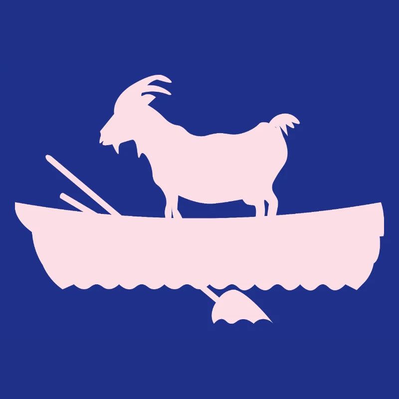 G.O.A.T. Ziege im Boot rosa