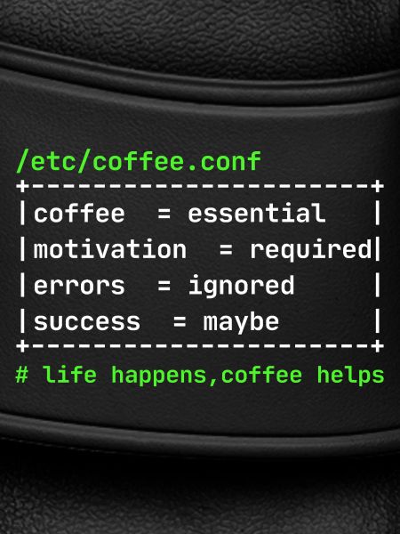 Coffee Config – Developer Kaffee Design