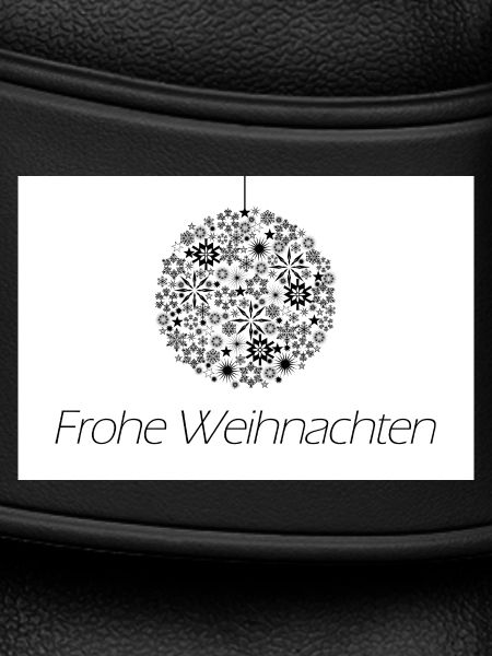 Frohe Weihnachten: Sternen-Weihnachtskugel