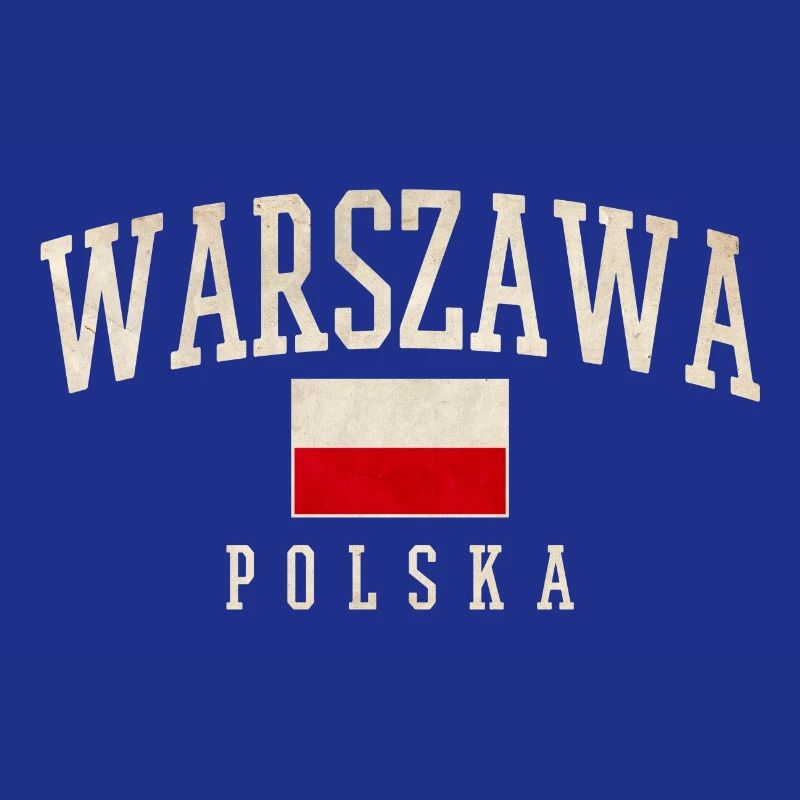 Varsovie Pologne Drapeau Style