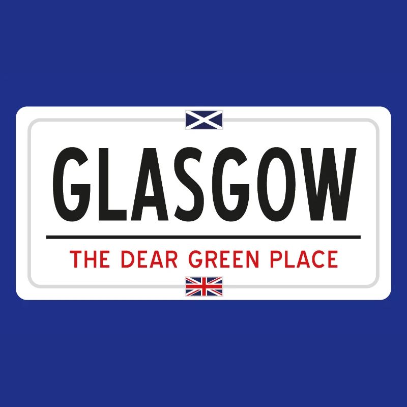 Glasgow Ortsnamensschild