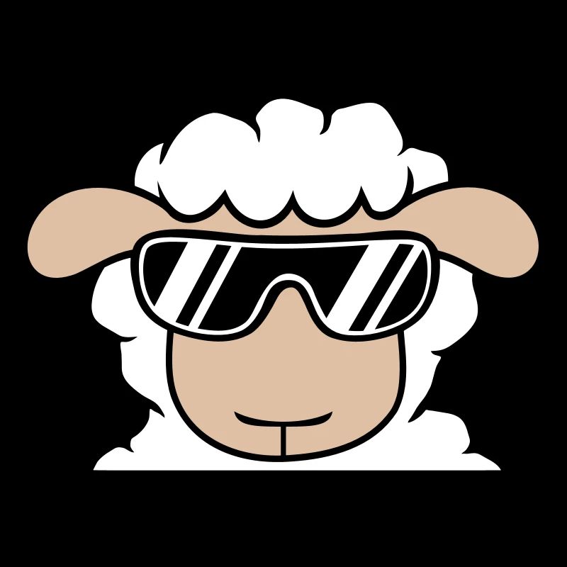 Sheep Sunglasses Party Cool DJ Head Face Cute