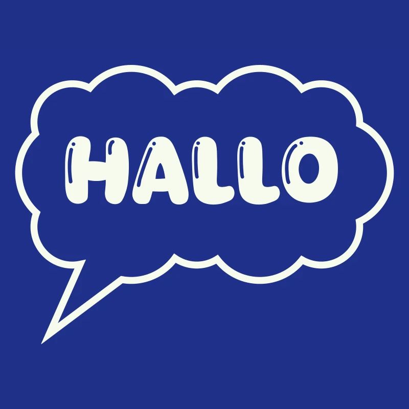 Speech bubble Hello