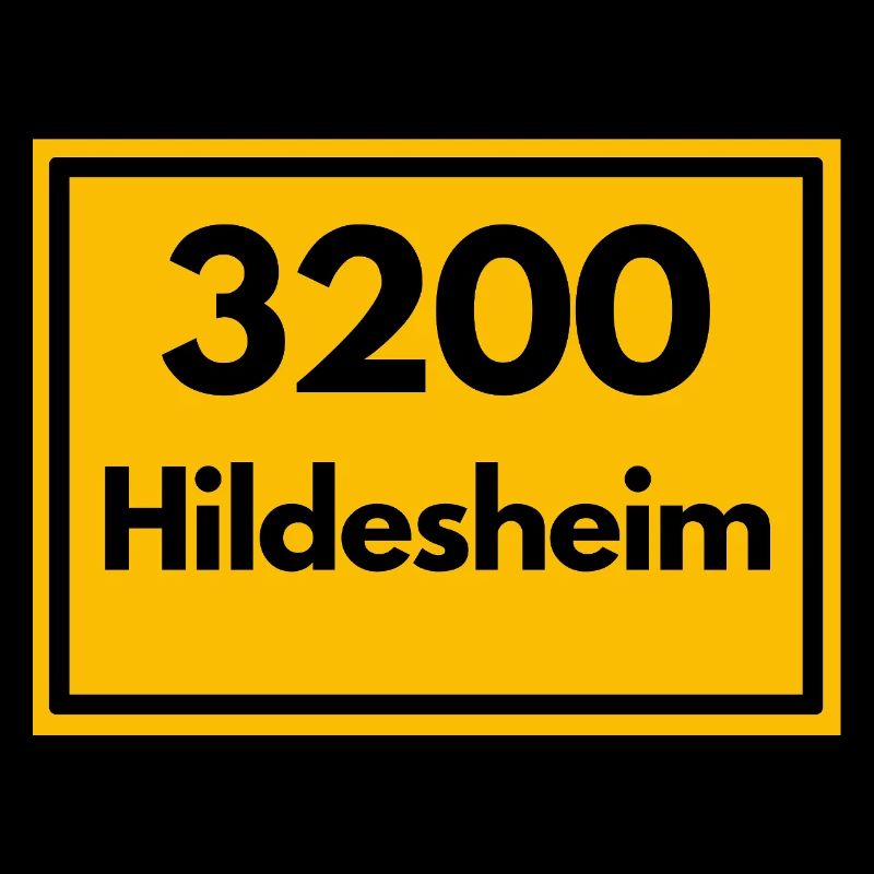 Panneau de lieu - puis rétro ancien code postal 3200 HILDESHEIM