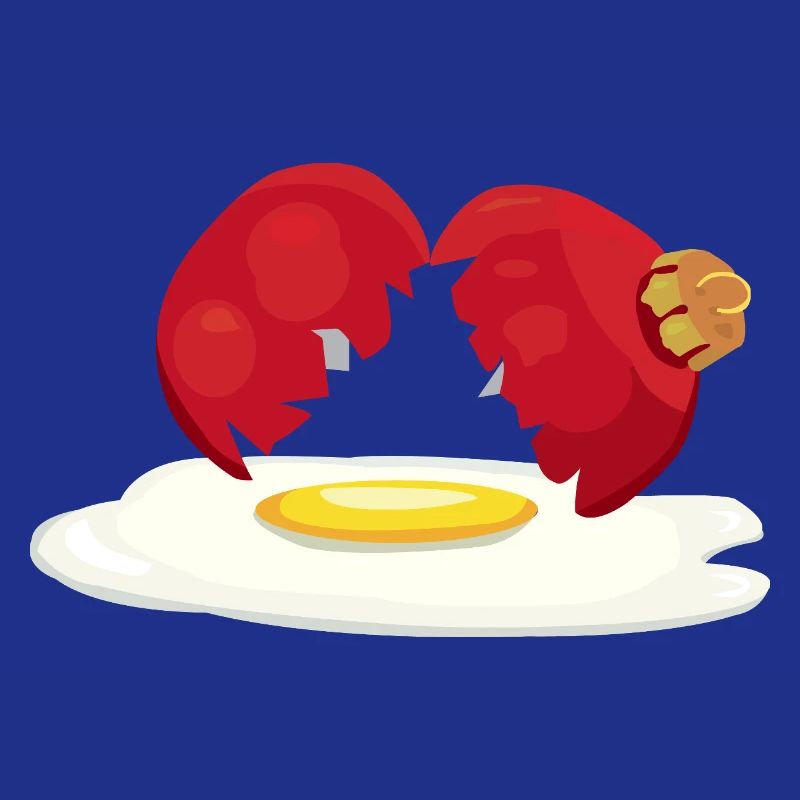 Weihnachtskugel zerbrochenes Ei