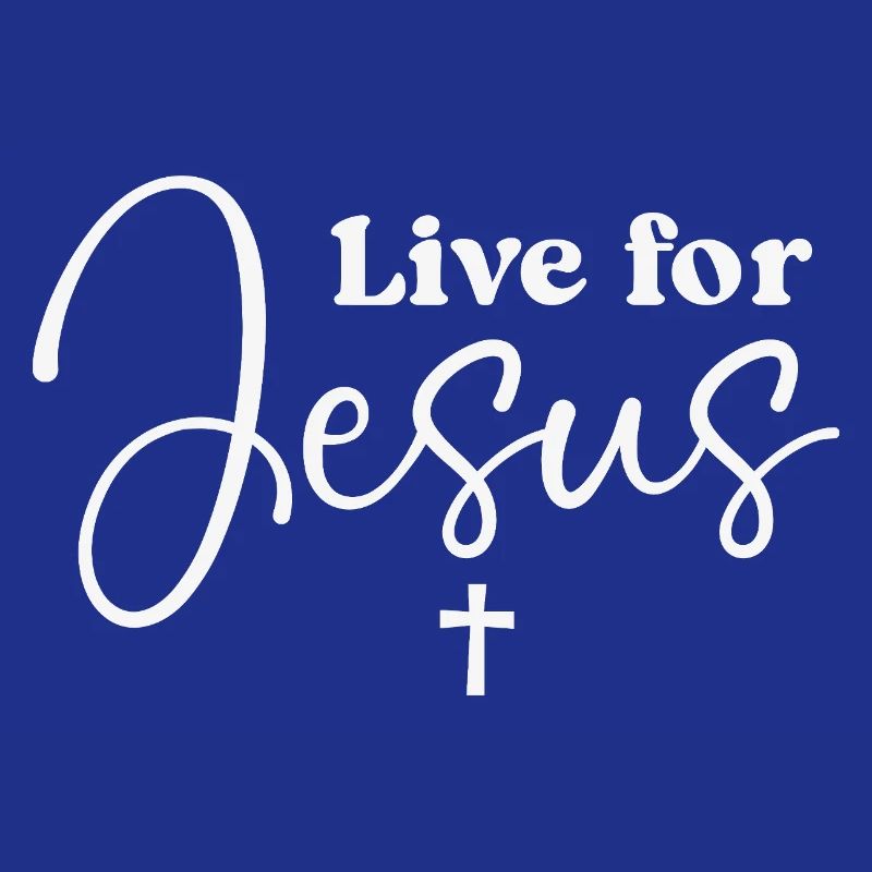 Typographie du script Live for Jesus
