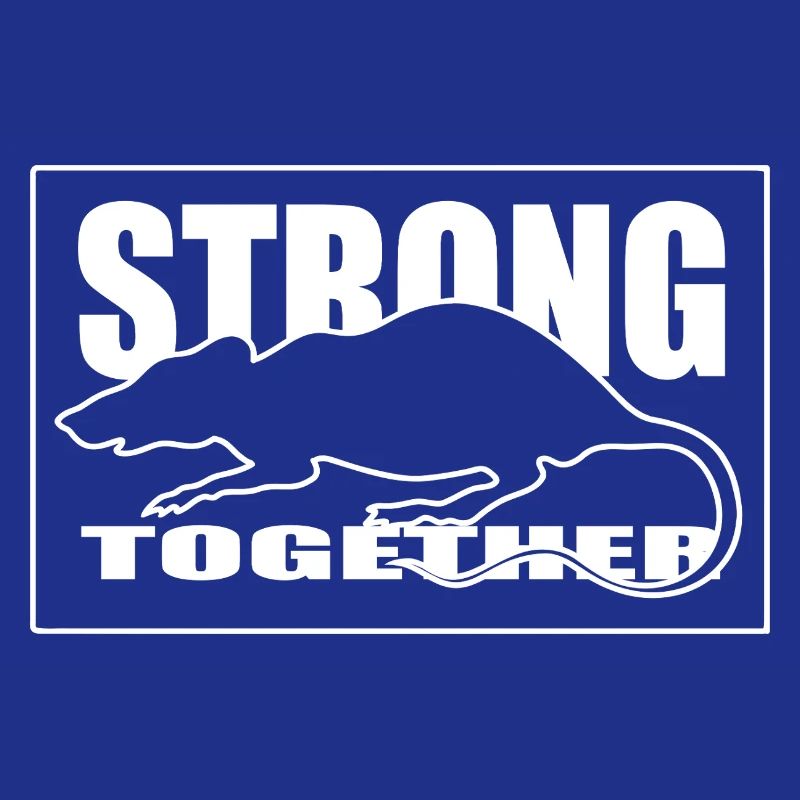 Unity Rodent Silhouette Graphic Tee white