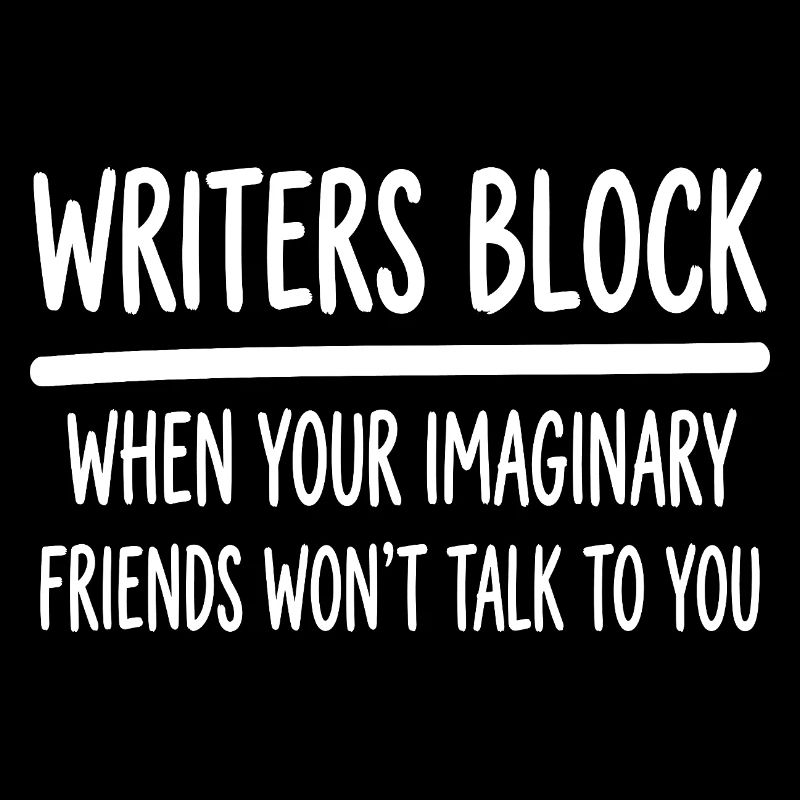 Writers Block Funny Imaginary Friends Author Write