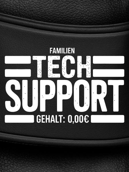 Familien Tech Support Schild