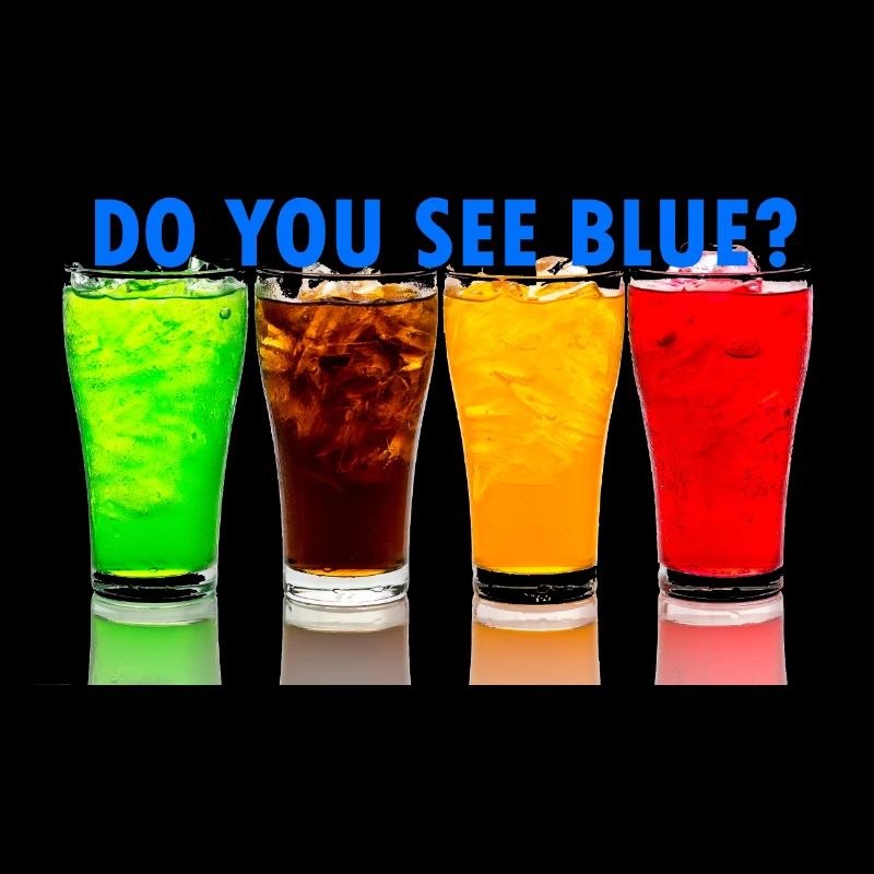 Do You See Blue? Colored drinks