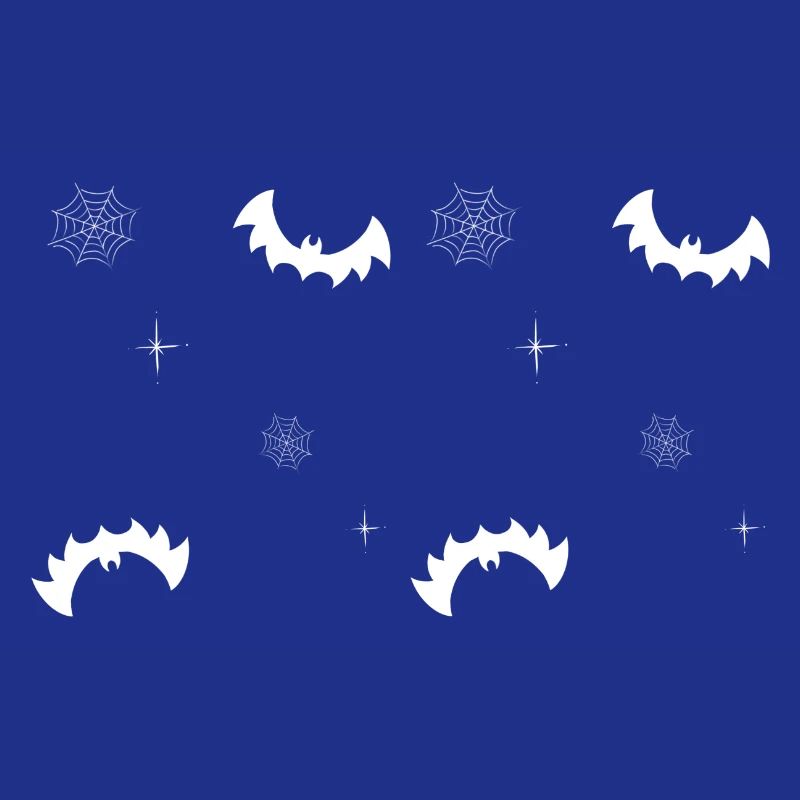 Bats, spider webs and starry night patterns