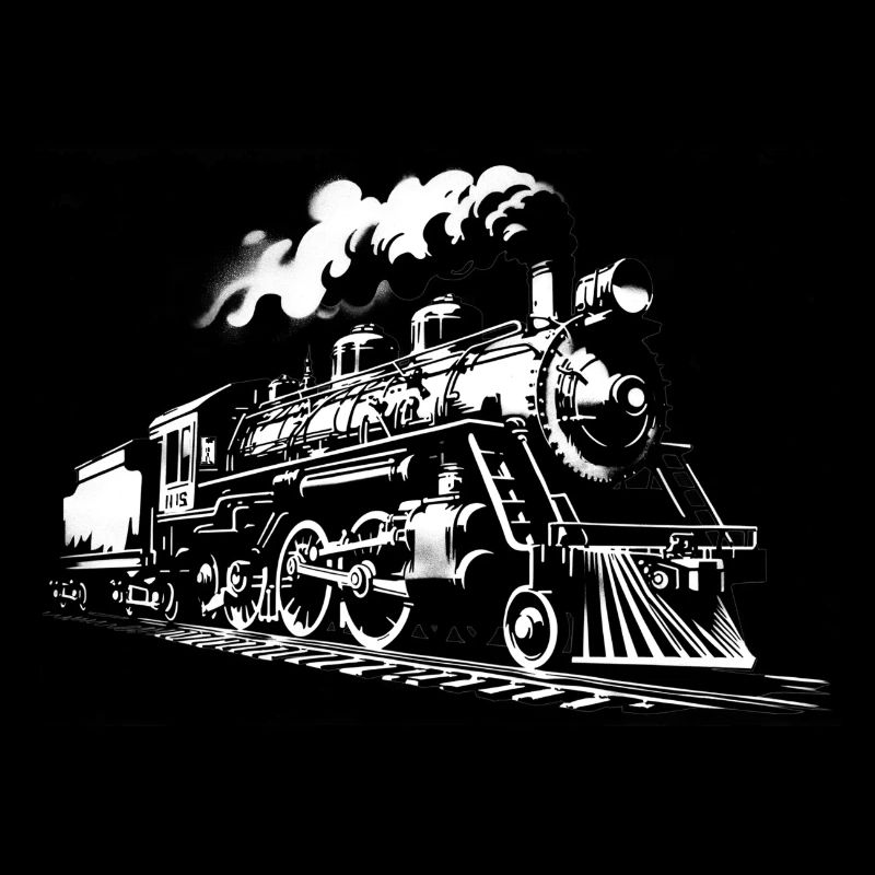 Chemin de fer à Noël