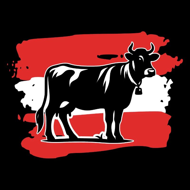 Austria Flag Cow