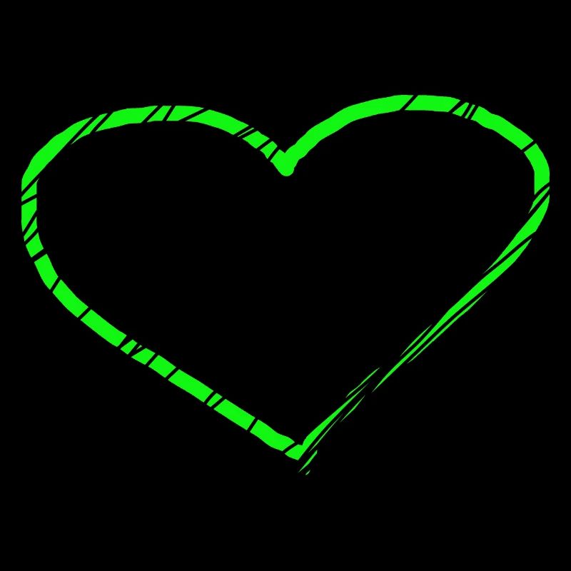 Herz grün Geschenkidee hellgrün