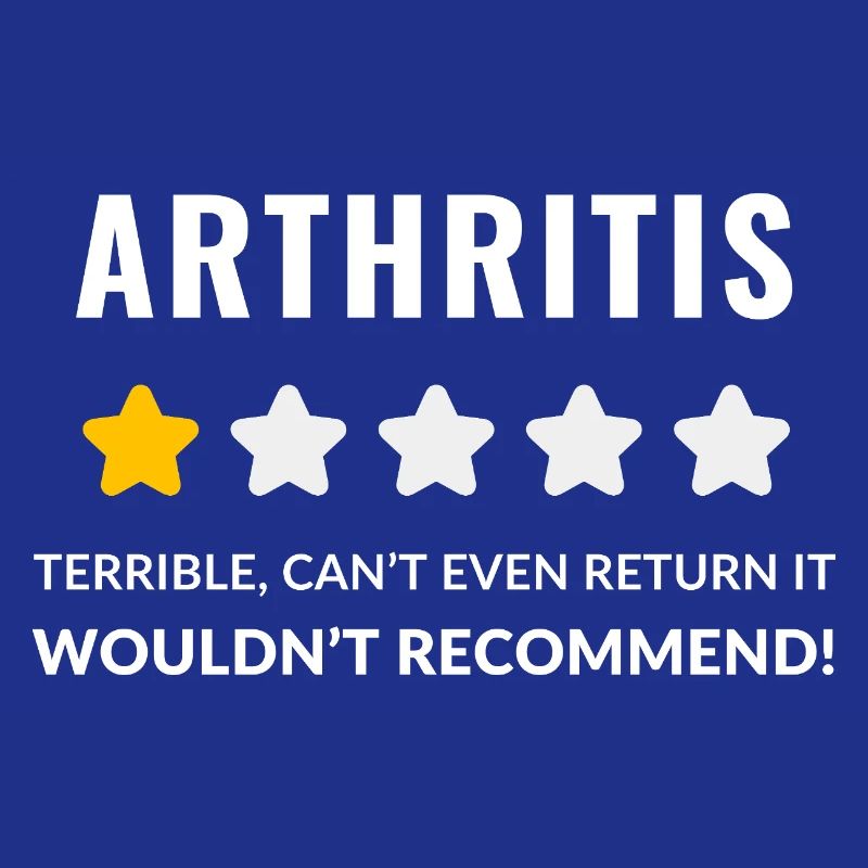 Conception typographique audacieuse pour la sensibilisation à l'arthrite