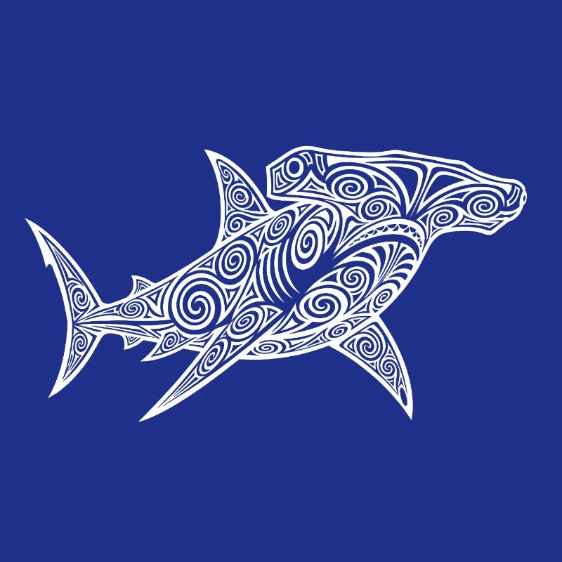 Conception de plongée maorie de requin-marteau