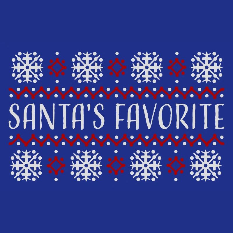 Santa's Favorite Weihnachtspullover Schneeflocken