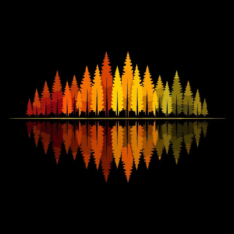 Trees, Forest, Nature, Wilderness, Outdoor, Reflection