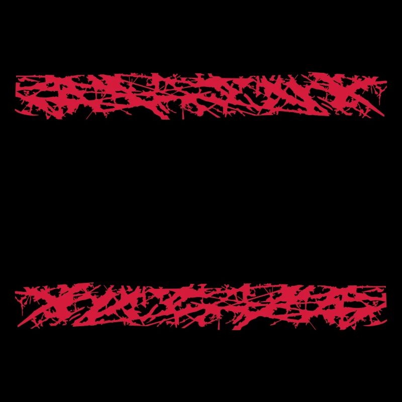 2 red stripe line bar underlined frame around