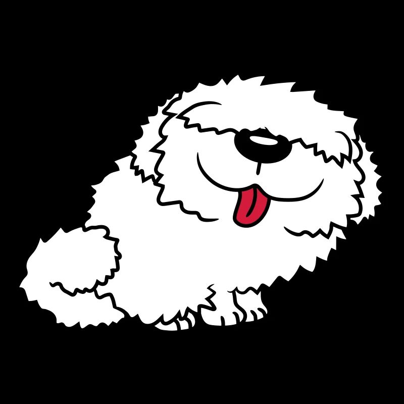 Funny bobtail dog