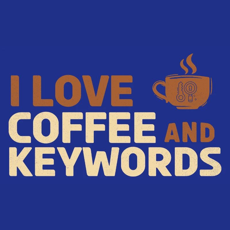 J’adore le café et les mots-clés