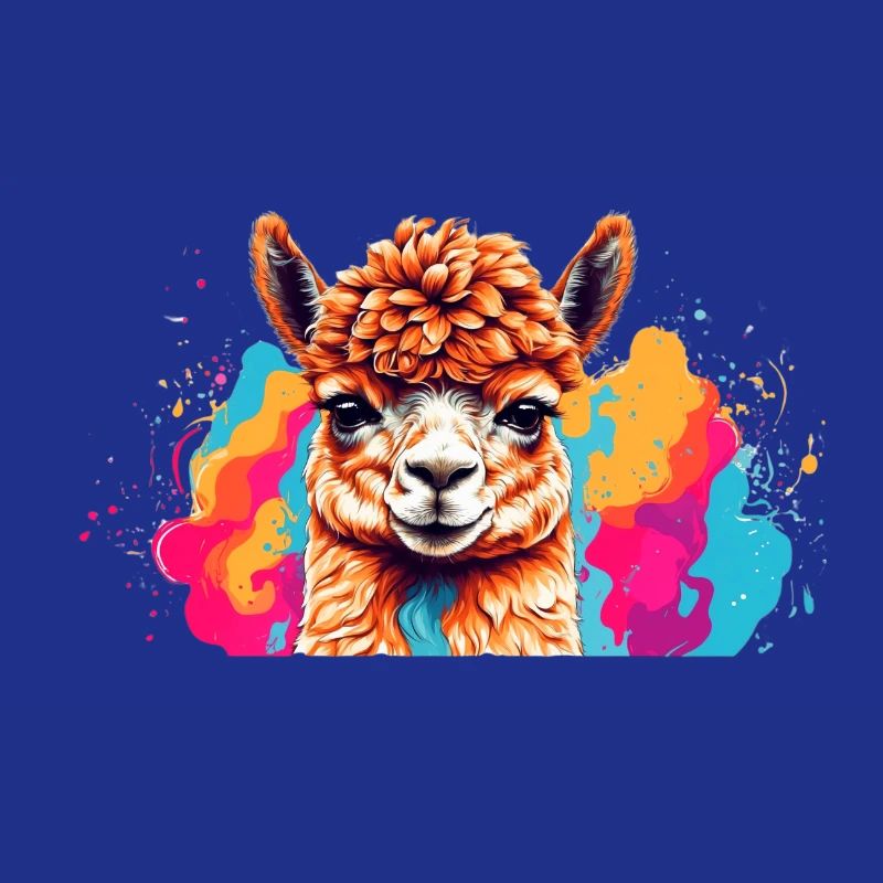 Lama Farbexplosion