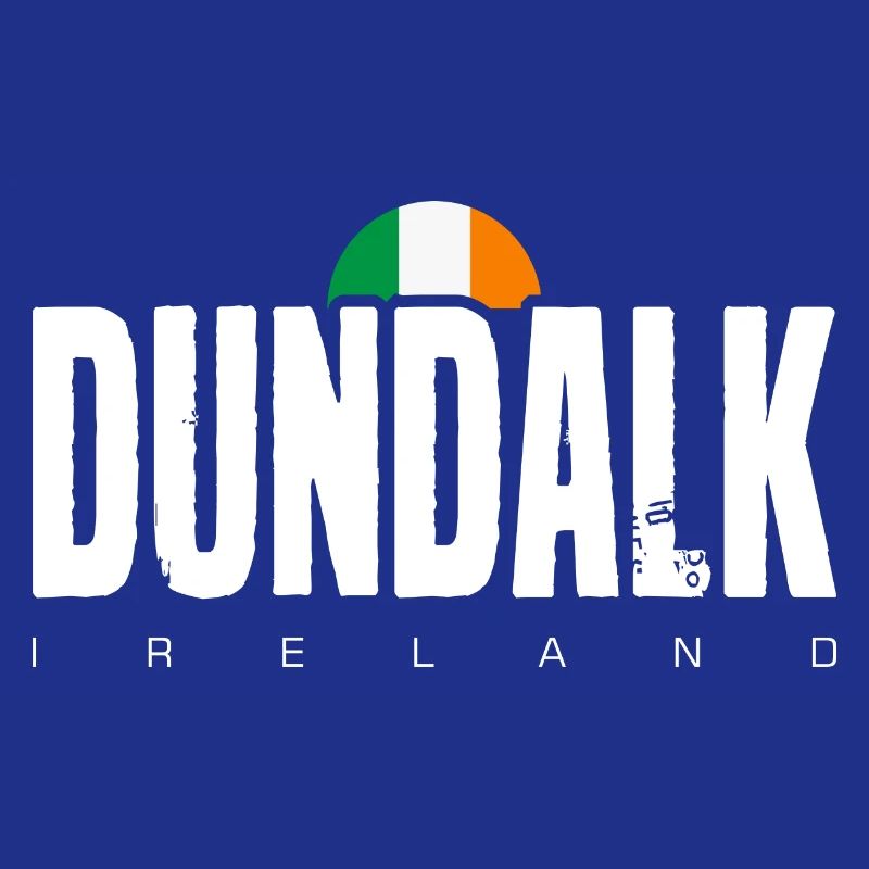 Dundalk Irish Flag Bold Text Tee