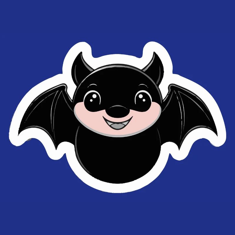 Cute Bat – Funny Cartoon Design for Hall