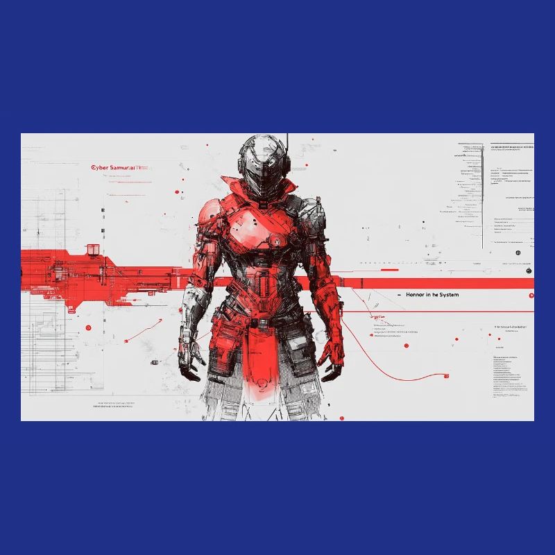 Futuristic Cyber Samurai