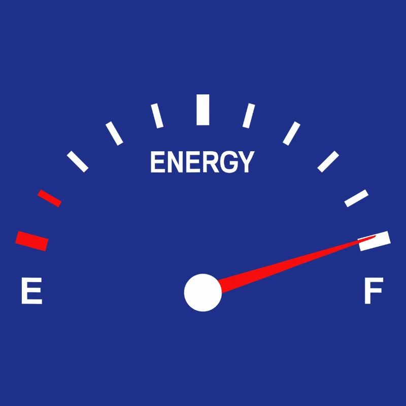 Jauge de carburant vibrante design abstrait