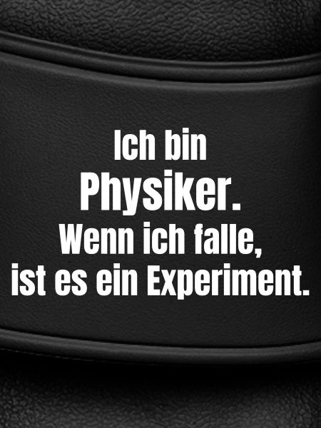 Physiker Humor Fall-Experiment