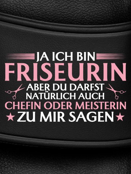 Friseurin Chefin oder Meisterin