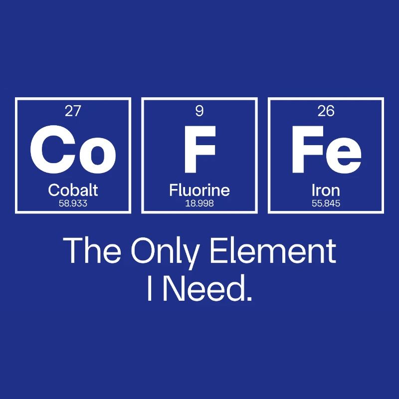 Kaffee ist das einzige Element, das ich brauche