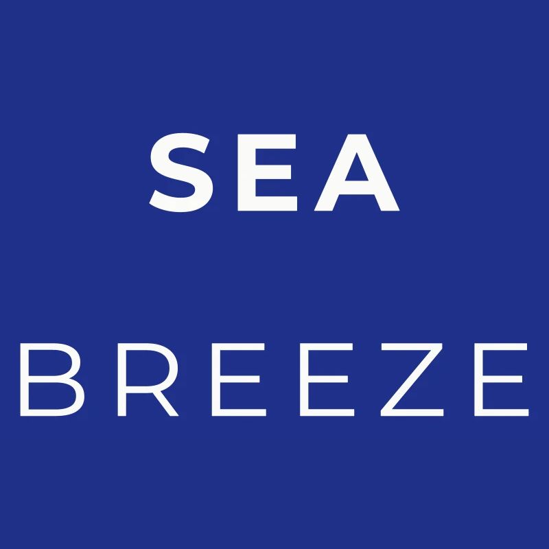 Breeze Navy Minimalist Typography