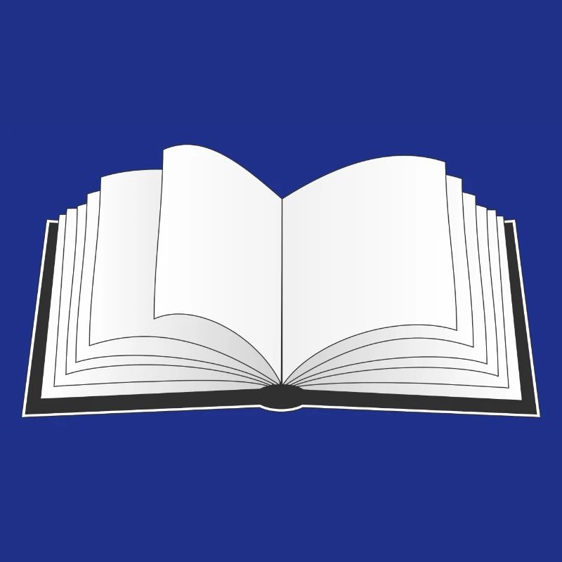 ein offenes Buch für den Bücherwurm oder Leseratte