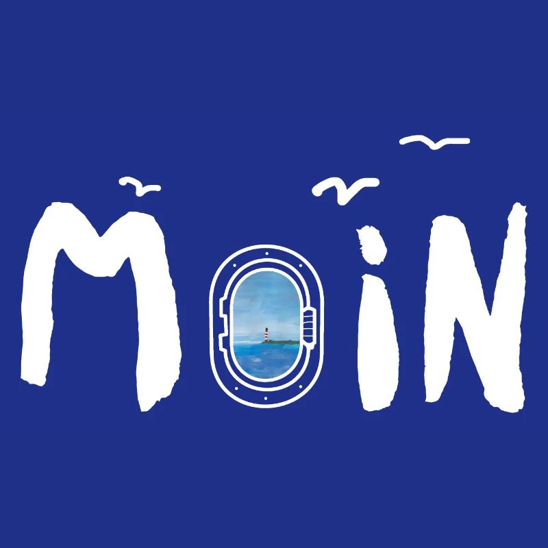 Moin Meer Leuchtturm Möwe