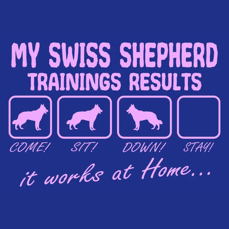White White Swiss Shepherd Mama Pink