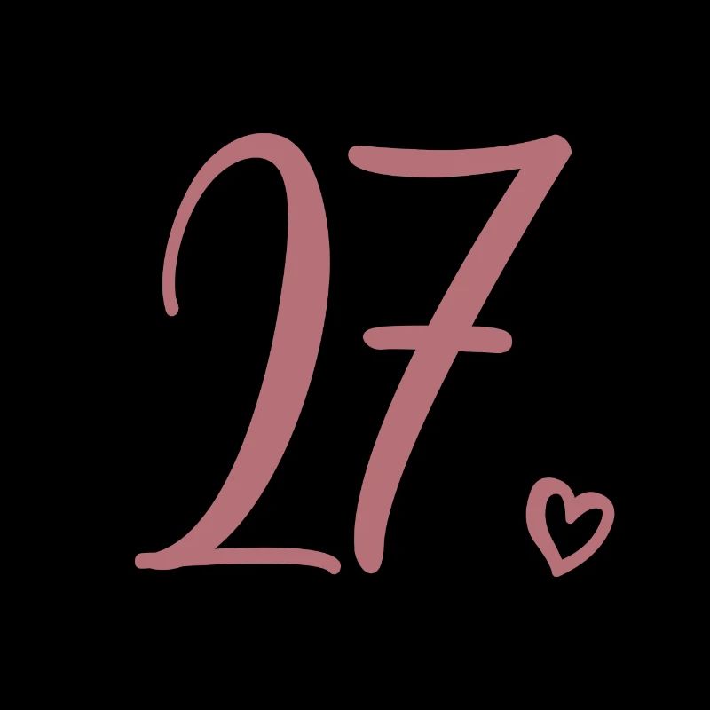 Mignon numéro 27, 27 ans, cadeau de 27e anniversaire