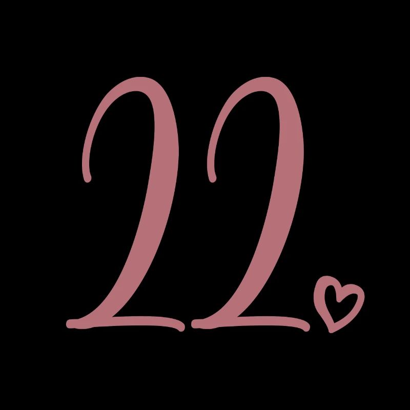 Mignon numéro 22, 22 ans, cadeau de 22e anniversaire