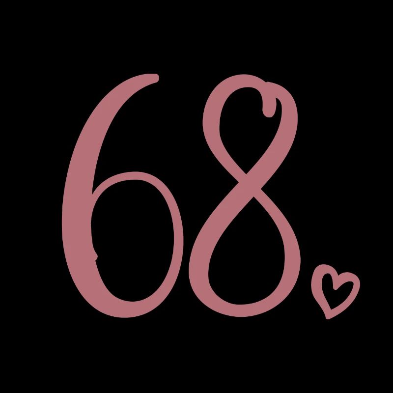 Mignon numéro 68, 68 ans, cadeau de 68e anniversaire