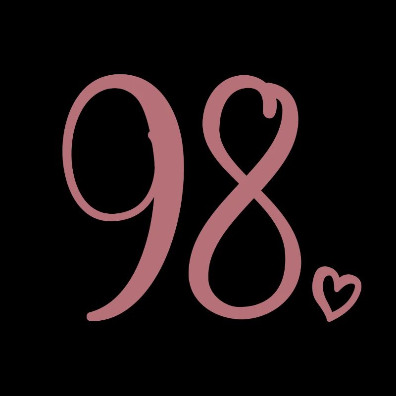 Mignon numéro 98, 98 ans, cadeau de 98e anniversaire