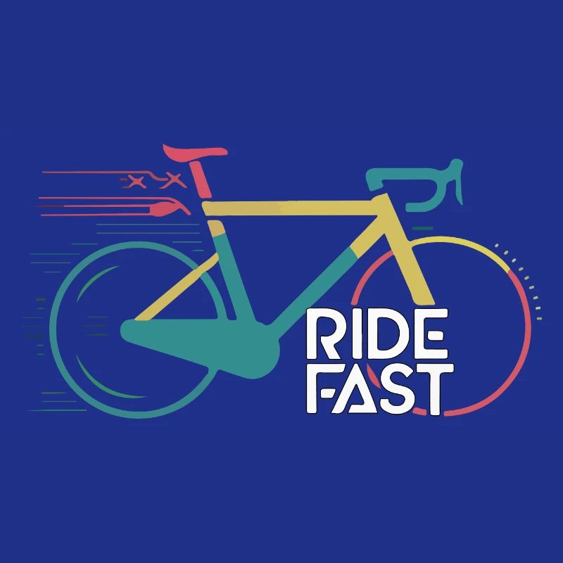 Conception d’impression de vélo de vitesse vive